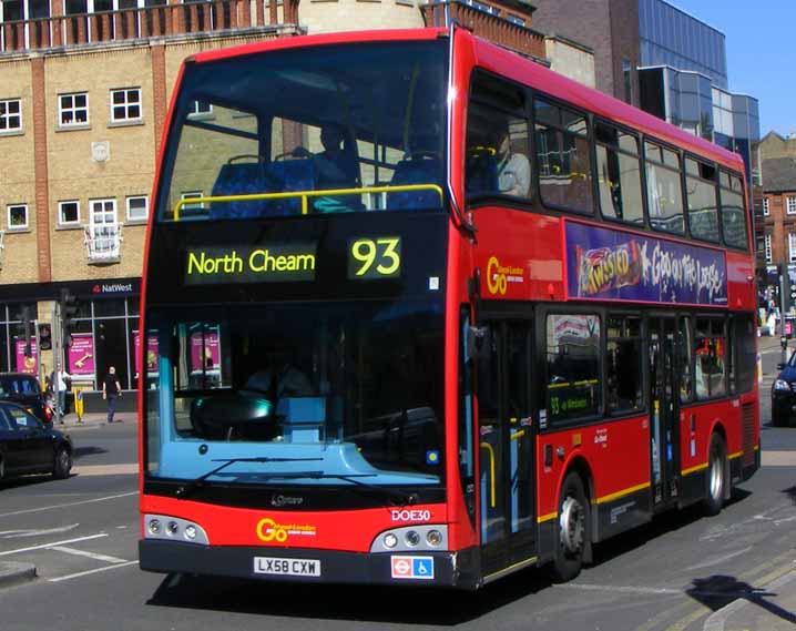 Go-Ahead London Alexander Dennis Enviro400 Optare Esteem DOE30