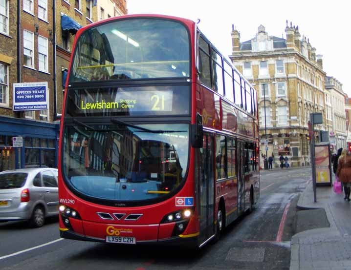 London Central Volvo B9TL Wright Gemini WVL290