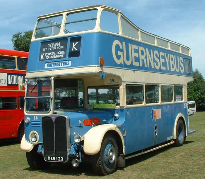 Guernsey Bus AEC Regent 3RT Weymann 14