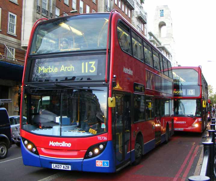 Metroline Alexander Dennis Enviro400 TE736