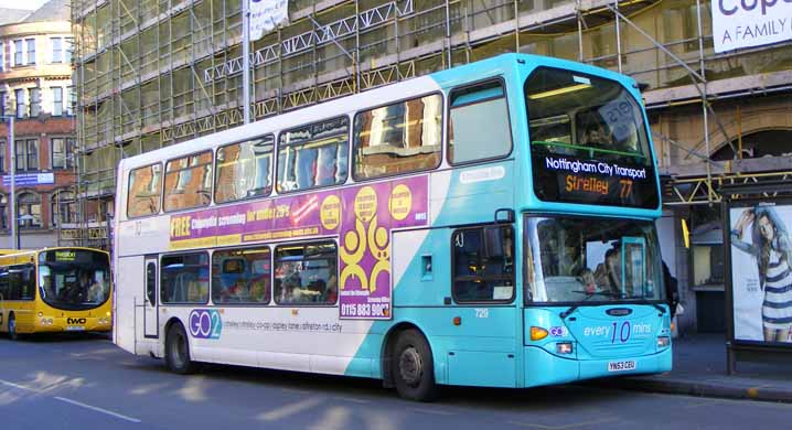 Nottingham City Scania N94UD Omnidekka East Lancs 729