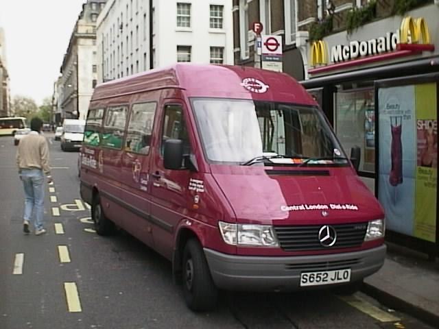 Central London dial-a-ride Mercedes