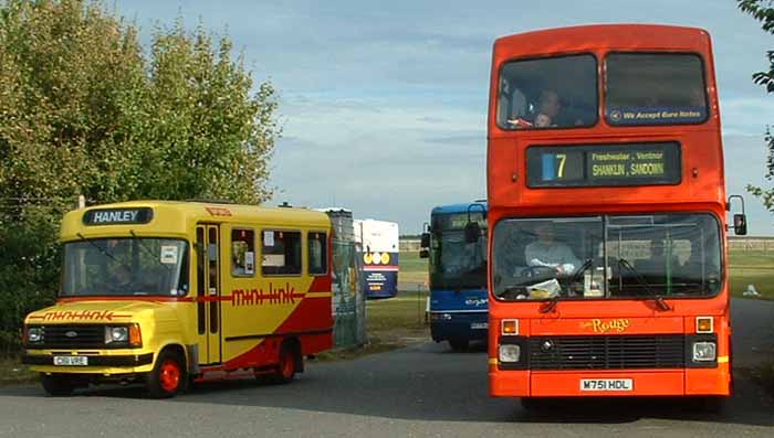 PMT Ford Transit 161 & Southern Vectis Volvo Olympian NCME 751