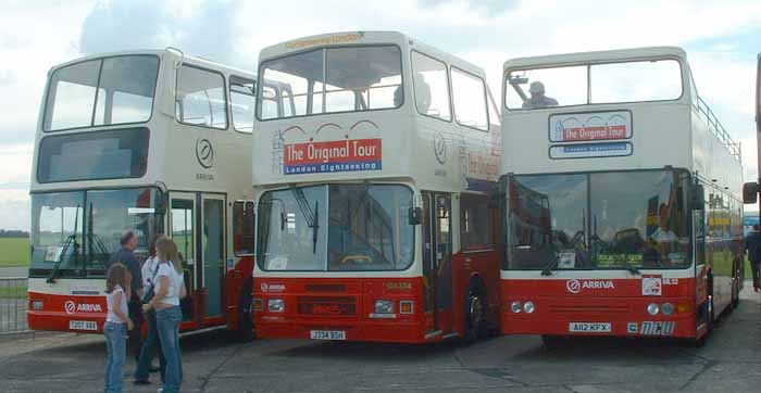 Original London Sightseeing Tour MCW Metroliner, Olympian and DAF