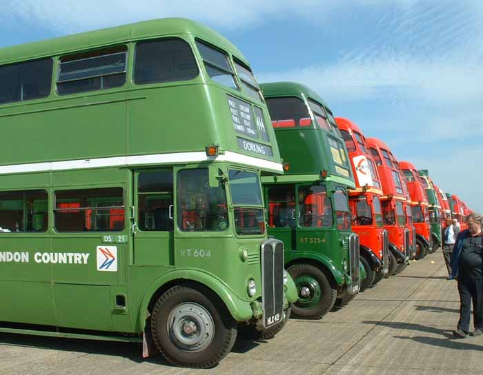 London Country RT604 and Central area RTs at Showbus 2007