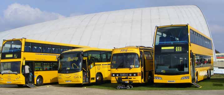 PPH Optare Olympus & East Lancs Volvo B9TLs, Duple B10M & Scania/Irizar