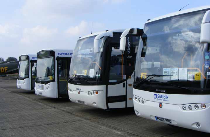 Suffolk County Council vehicles at SHOWBUS 2008