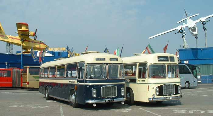 Royal Blue & Crosville RELHs at Sinsheim Technik Museum