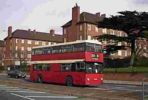 Blue Triangle Daimler Fleetline DMS on route 60