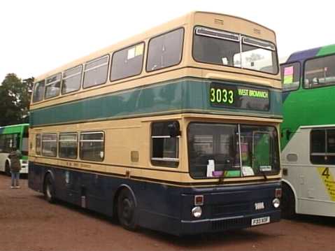 TWM West Bromwich Corporation Transport Metrobus 3033