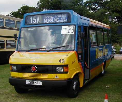 Solent Blue Line Mercedes 709D Plaxton Beaver 45 J219KTT