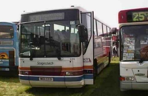 Stagecoach Red & White Volvo B10M Plaxton 955 M101CCD