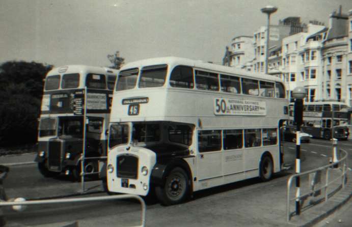 Brighton, Hove & District open top Bristol Lodekka FS6B ECW RPN9